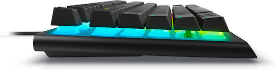 Dell Alienware AW420K Gaming Mechanical Keyboard Tenkeyless with Cherry MX Red switches and RGB lighting (English US) Dark Side of the Moon