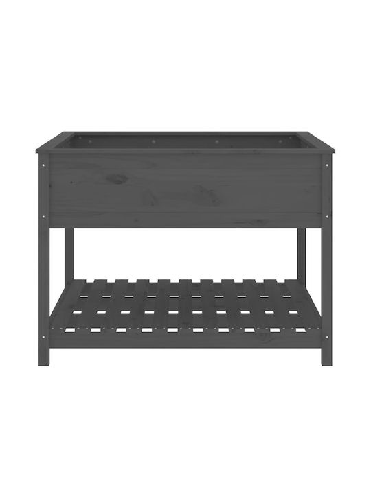 vidaXL Planter Box Wooden Gray 111.5x111.5x81cm.