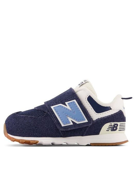 Kinder Sneakers mit Klettverschluss Marineblau