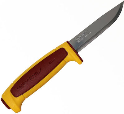 Morakniv Basic 546 (S) Limited Edition 2023 Knife Yellow Total Length 20.6pcs with Blade made of Stainless Steel 9.1pcs Thickness 2mm