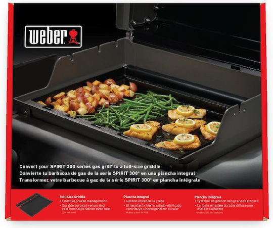 Weber Spirit 300 Baking Plate with Cast Iron Flat Surface for Spirit 300