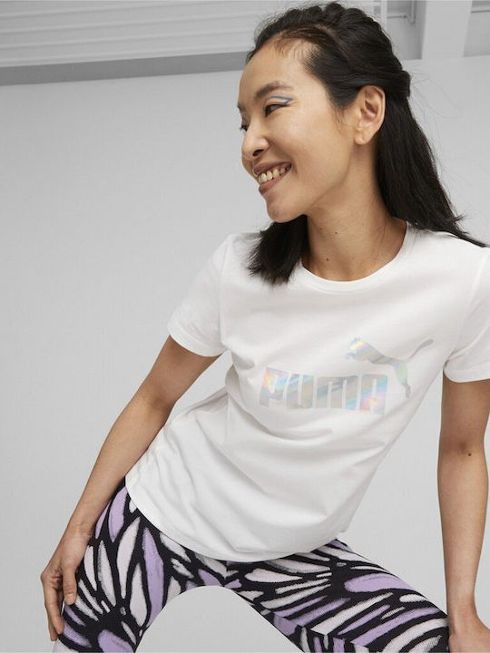 Puma Essentials+ Novashine Damen Sport T-Shirt Weiß