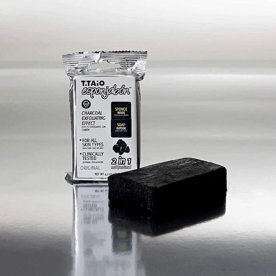 Esponjabon Charcoal Εxfoliating Effect Săpun Exfoliant Corporal 120gr