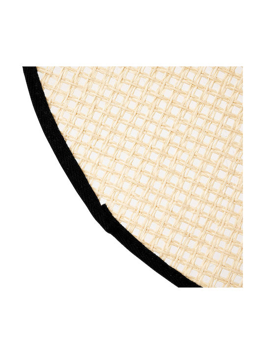 Round Wicker Placemat Rivi Beige 38cm