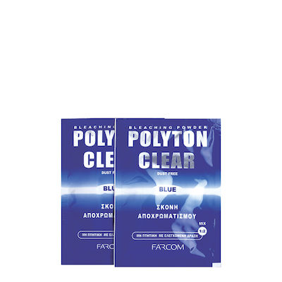 Farcom Polyton Clear Blue Σκόνη Ξανοίγματος έως 7 Τόνους 15gr