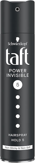 Taft Invisible Power Λακ για Πολύ Δυνατό Κράτημα 250ml