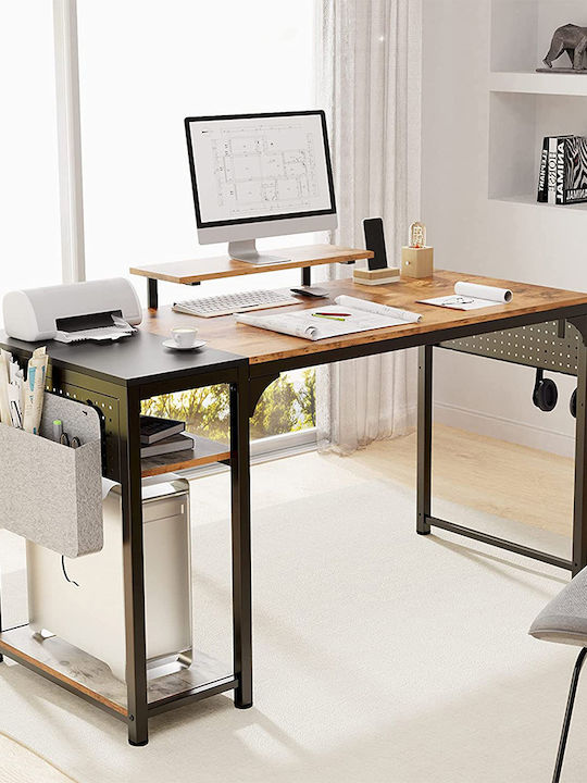 Desk ZX-SS140B-RBB Wooden RBB with Metal Legs 140x60x76.2cm