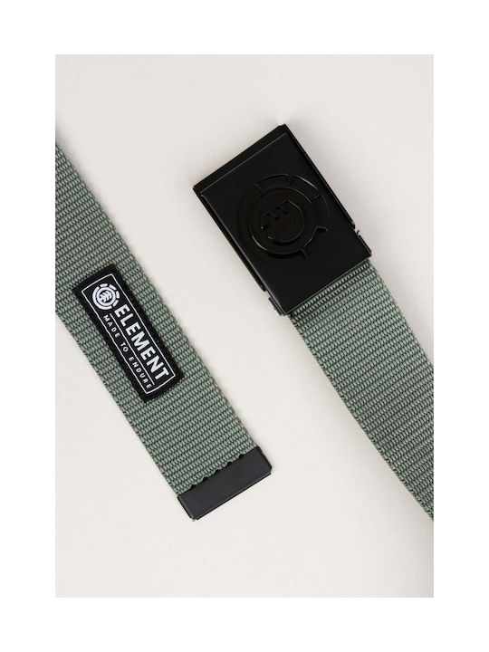 Element Beyond Men's Fabric Webbing Belt Belt Gray