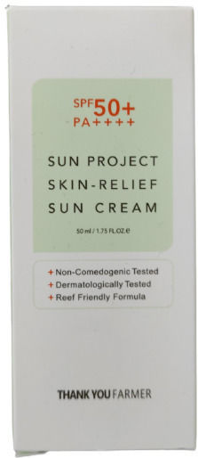 Thank You Farmer Sun Project Skin Relief Αντηλιακή Κρέμα Προσώπου SPF50 50ml