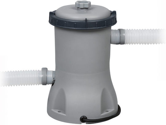 Bestway Steel Pro Στρογγυλή Πισίνα PVC 9150lt με Μεταλλικό Σκελετό 366x100εκ. Καφέ