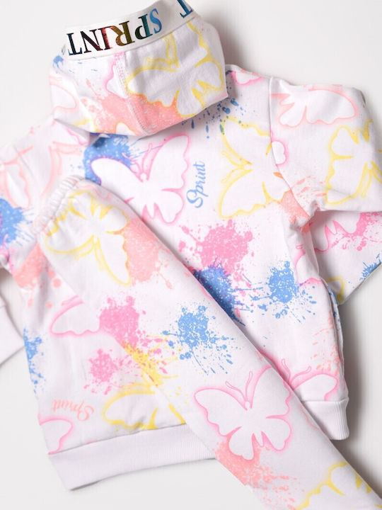 Kids Sweatpants Set White 2pcs