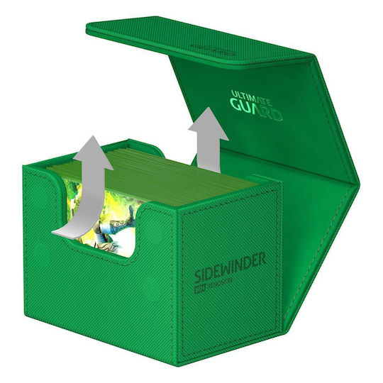 Ultimate Guard Sidewinder XenoSkin Monocolor Кутия за палубата 1pcs Зелен