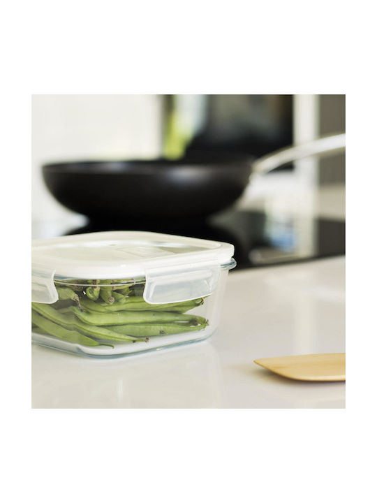 Pebbly Glass Lunch Box Transparent 800ml