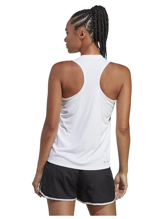 Adidas Run It Damen Sportlich Bluse Ärmellos Weiß