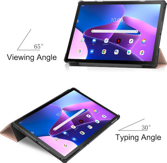 Sonique Flip Cover Dauerhafte Rose Gold Hülle für Lenovo Tab M10 Plus 10,6" 3. Generation