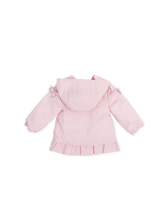 Tutto Piccolo Kinderjacke Kurz mit Kapuze Rosa