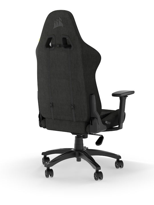 Corsair TC100 Relaxed Υφασμάτινη Καρέκλα Gaming με Ρυθμιζόμενα Μπράτσα Μαύρη