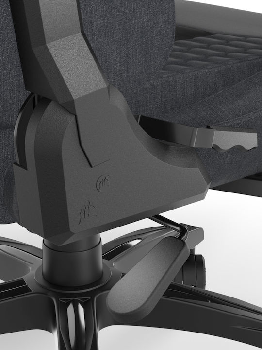 Corsair TC100 Relaxed Fabric Gaming Chair with Adjustable Arms Black/Grey