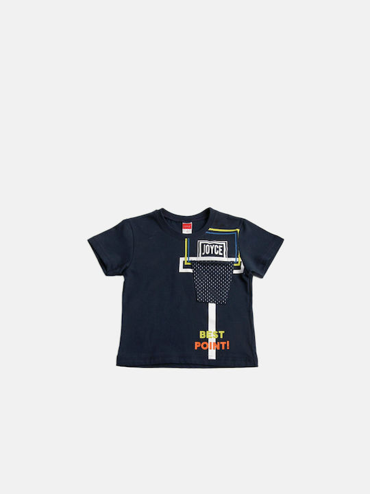 Joyce Kids Set with Shorts Summer 2pcs Navy Blue