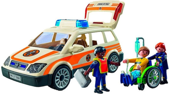 Toy Candle First Aid Vehicle with Rescuers for 4+ Years Playmobil