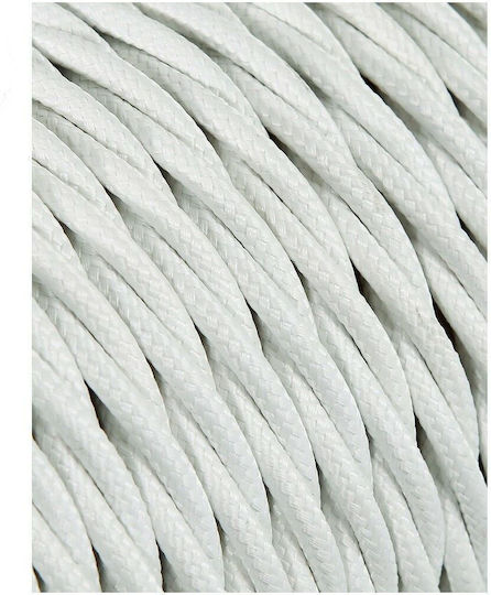 EDM Grupo Fabric Cable 2x0.75mm² in White Color S7901431