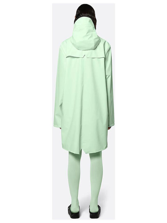 Rains Women's Long Lifestyle Jacket for Winter Mint