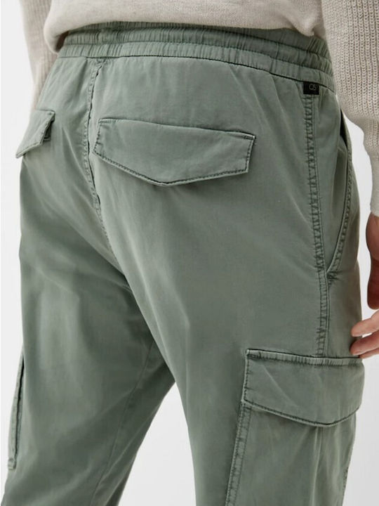 Trousers Cargo Elastic in Slim Fit Khaki