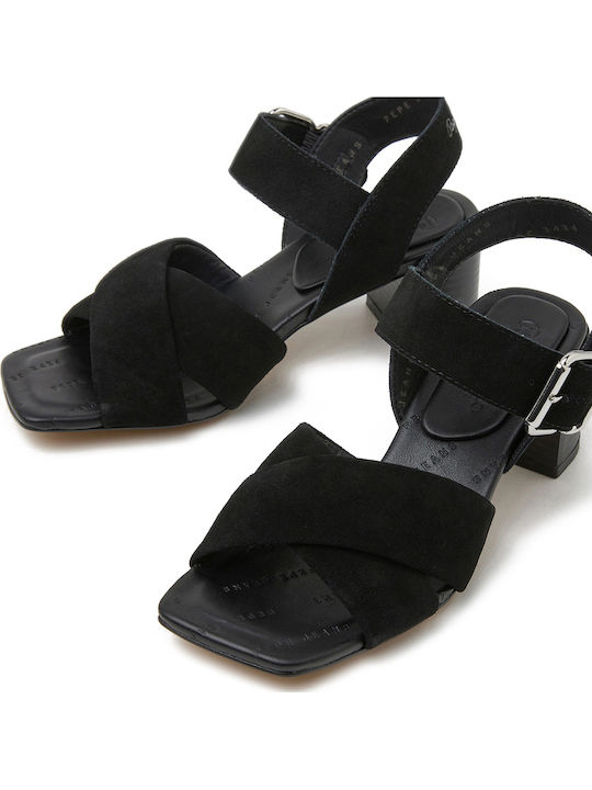 Altea Din piele întoarsă Sandale Negre