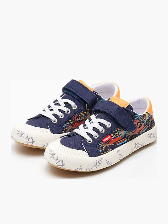 Gody Παιδικά Sneakers με Σκρατς Μπλε