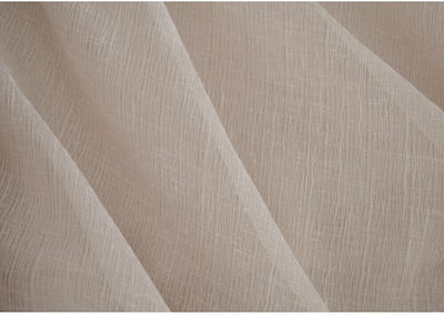 Saray Home Curtain Fabric Gauze per meter Beige