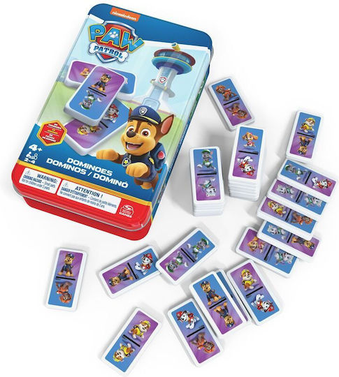 Επιτραπέζιο Παιχνίδι Paw Patrol Dominoes για 2-4 Παίκτες 5+ Ετών (EN) Spin Master