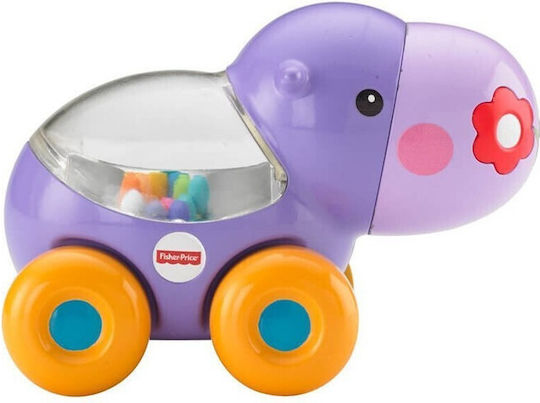 Fisher Price Push Along Poppity Pop Animals - Hippo with Sounds for 6++ Months