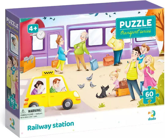 Kids Puzzle Transport Series Railway Station 60pcs Dodo