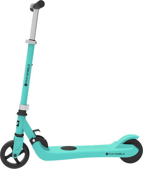 Rebel Fun Wheels Electric Children's Scooter with 12km/h Max Speed and 6km Autonomy in Green Color