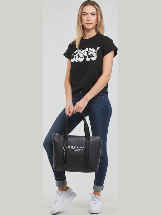 Damen T-Shirt Schwarz