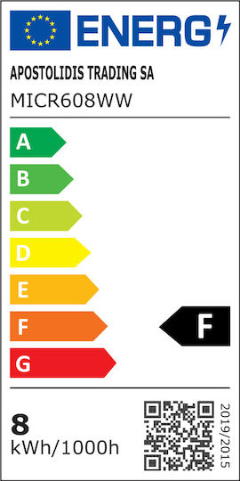 Diolamp Bec LED 8W pentru Soclu E27 și Formă A60 Alb cald 710lm