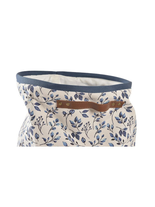 DKD Home Decor Collapsible Fabric Laundry Basket 30x30x40cm Blue