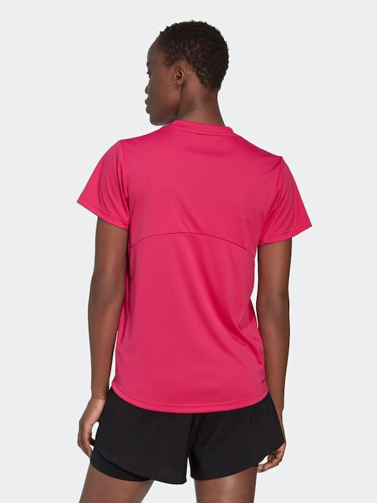 Adidas Damen Sportlich T-shirt Schnell trocknend Fuchsie