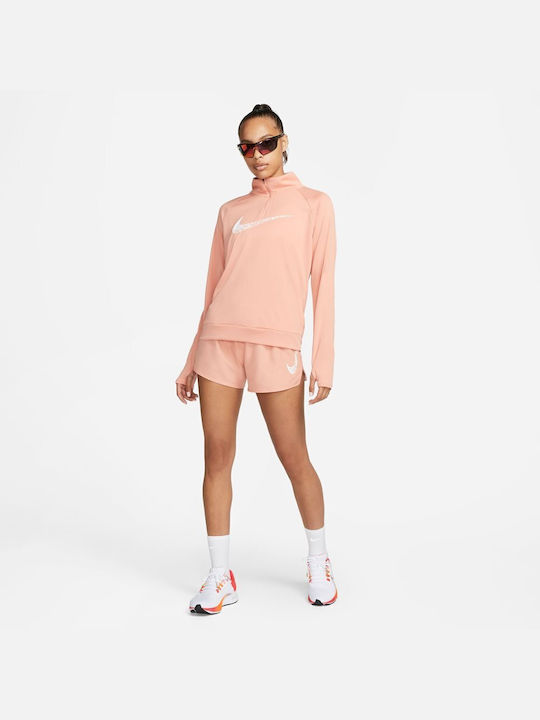 Swoosh Γυναικείο Αθλητικό Σορτς Dri-Fit Salmon