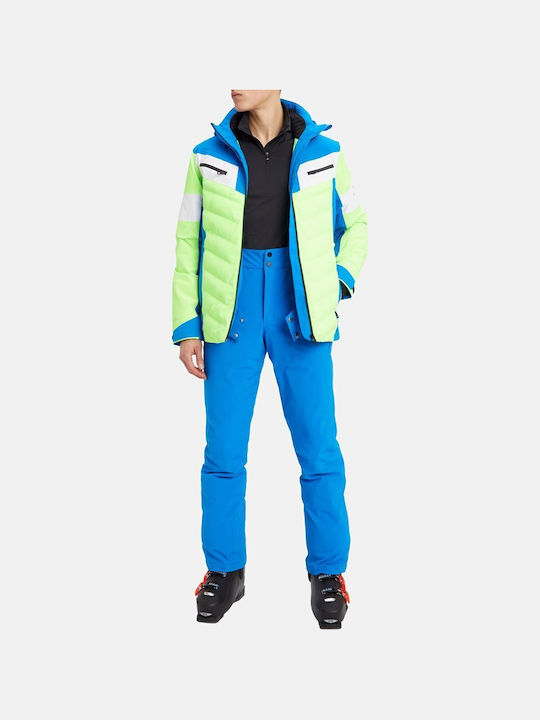 Idris Winter Jacket Puffer Lime/Royal
