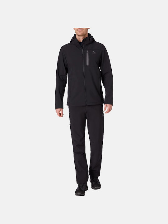 Kadino Winter Jacket Softshell Waterproof and Windproof Black
