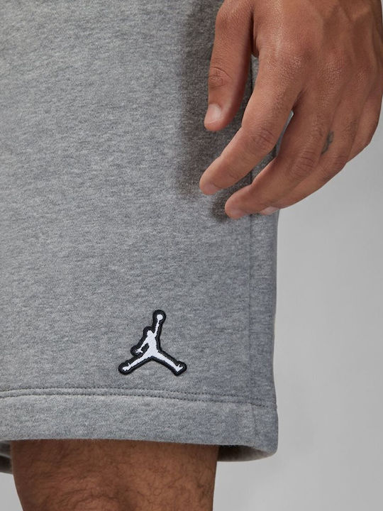 Brooklyn Fleece Αθλητική Ανδρική Βερμούδα Γκρι
