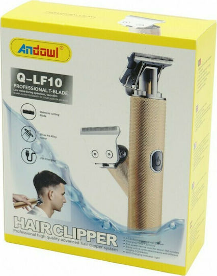 Andowl Rechargeable Hair Clipper Rose Gold Q-LF10