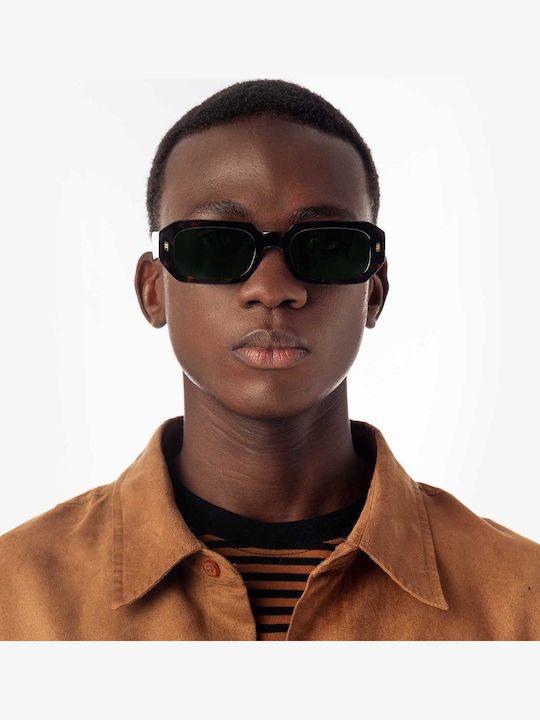 Gast High Era Unisex Γυαλιά Ηλίου με Καφέ Ταρταρούγα Κοκκάλινο Σκελετό και Μαύρο Φακό RA02