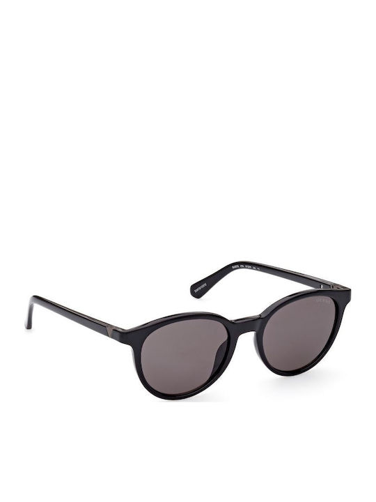 Guess Unisex Sunglasses with Black Tartaruga Horn-Rimmed Frame and Grey Lenses GU5216 01A