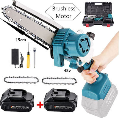 BORSTAIN Beschneidung Akku-Kettensäge 48V 0.750kg mit Schiene 15cm