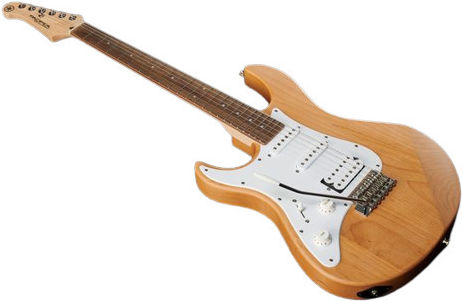 Yamaha Pacifica 112JL Electric Guitar for Left-handed Stratocaster with HSS Pickup Configuration Yellow Natural Satin