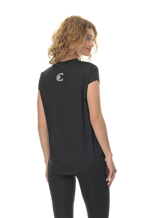 Athlos Sport 2298 Women's Athletic T-shirt Black