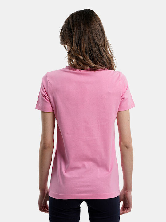 Champion Γυναικείο Αθλητικό T-shirt Ροζ