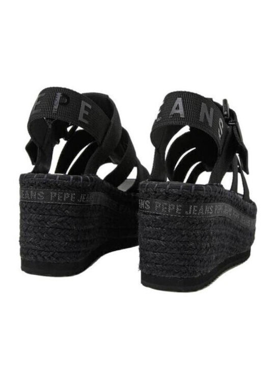Pepe Jeans Witney Sunny Platforme Dama Negre